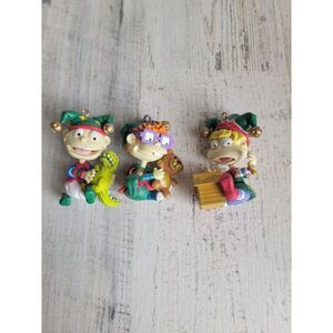 Rugrats Angelica Tommy Chucky ornament Xmas set